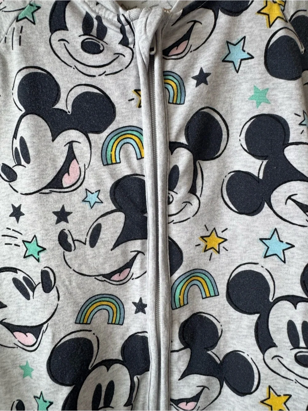 Little Sleepies Play Collection x Disney Bamboo Mickey Zippy Shorty 6-12 Months